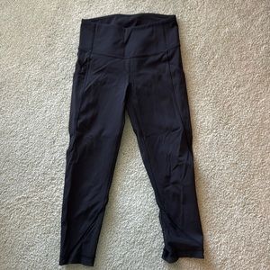 GUC lululemon black mesh leggings
